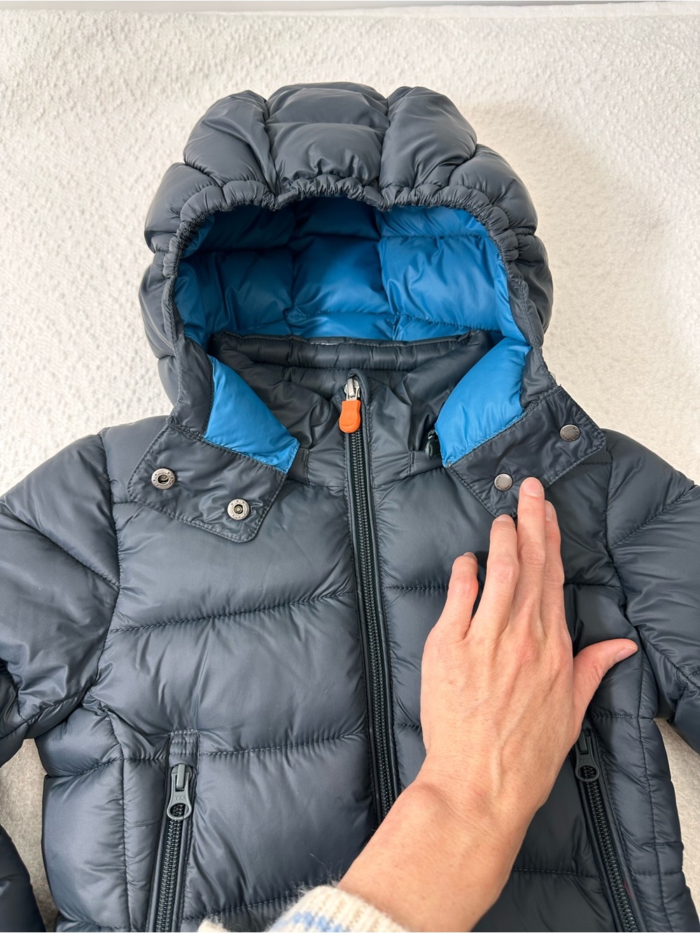 Save The Duck Ultra Light Jacket Synthetic Down Hooded Puffer Jacket 4T - Picture 6 of 9